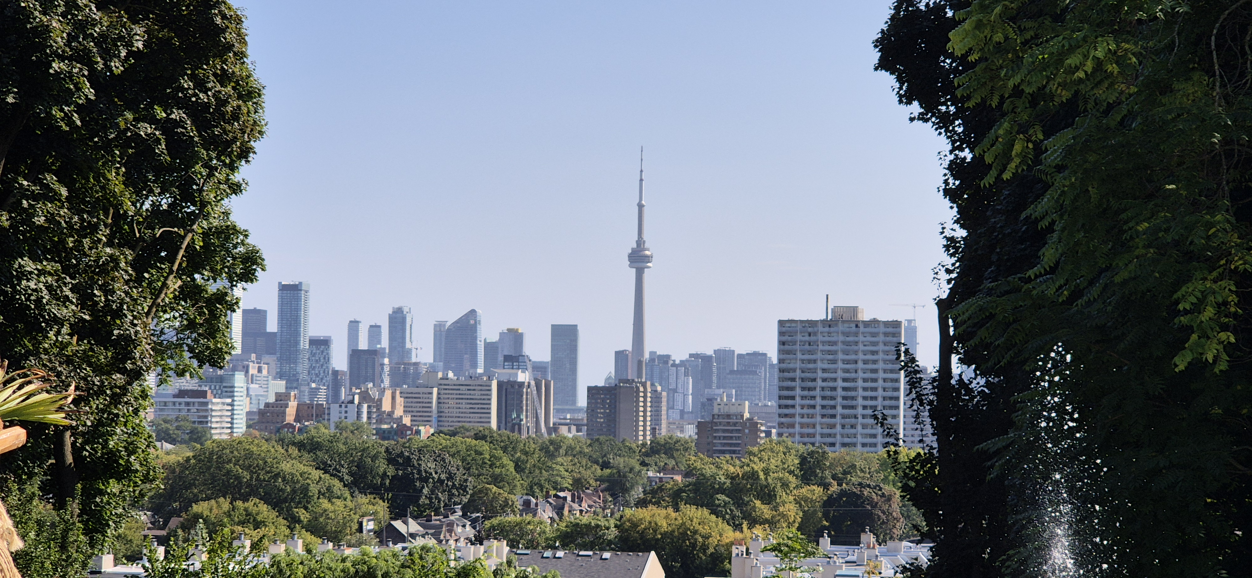 Downtown Toronto and CN Tower from Casa Loma